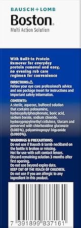 Boston Simplus Multi-Action Solution 120ml for RGP Lenses with Case view 2