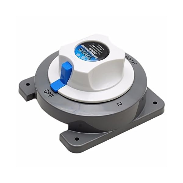 Trac-T10151-Gray-White-4-Position-Marine-Boat-Battery-Selector-Switch Trac-T10151-Gray-White-4-Position-Marine-Boat-Battery-Selector-Switch