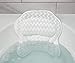 Idle Hippo Bath Pillow Spa Bathtub Pillow with Non-slip Suction Cups, Head, Neck, Back & Shoulder Rest Support, Soft & Luxury Bathtub Cushion, White Foam, PVC/Vinyl Material, Hand Wash Only