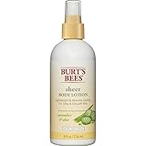 Burt's Bees Sheer Body Lotion, Cucumber and Aloe, 8 Fluid Ounces (Pack of 3)
