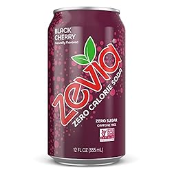 Zevia Zero Calorie Soda, Black Cherry, 12 Ounce