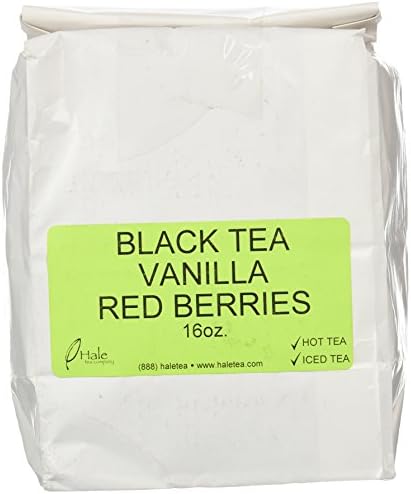 Hale Tea Black Tea, Decaf Vanilla Red Berries, 16-Ounce