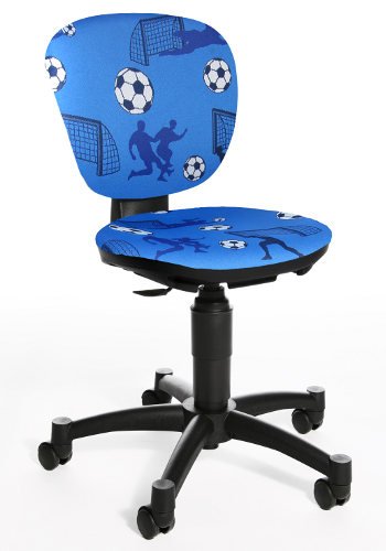 Topstar--Sedia-da-Ufficio-Girevole-per-Bambini-Maxx-Kid-Calcio-Blu