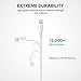 AUKEY Lightning Cable 3ft with Aramid Fiber Support Cores, iPhone Charger Compatible with iPhone Xs / Xs Max / Xr / 8 / 8 Plus / 7 / 7 Plus / 6 / 6 Plus , iPad and Other Apple Devices
