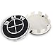 Enseng Set of 4 - Wheel Center Caps Emblem for BMW, 68mm Black BMW Rim Center Hub Caps for Most Models with BMW Wheels Logo