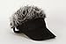 Flair Hair Men's Velcro Hat Cap Visor (Black w/ Blonde Hair
