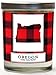 Oregon Buffalo Plaid Scented Soy Candle | Fraser Fir, Pine Needle, Cedarwood | 10 Oz. Glass Jar Candle | Made in The USA | Decorative Candles | Going Away Gifts for Friends | State Candles