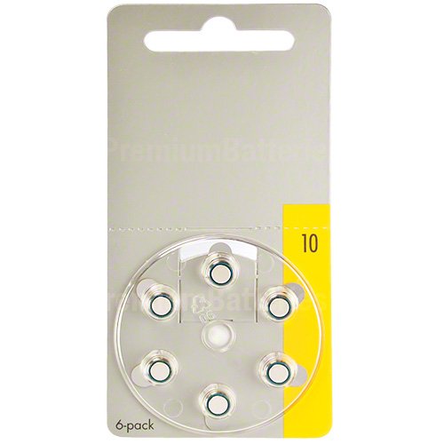 Power Special Made in Germany Zinc Air Hearing Aid Batteries Size 10, P10, S10 (12 Cells)