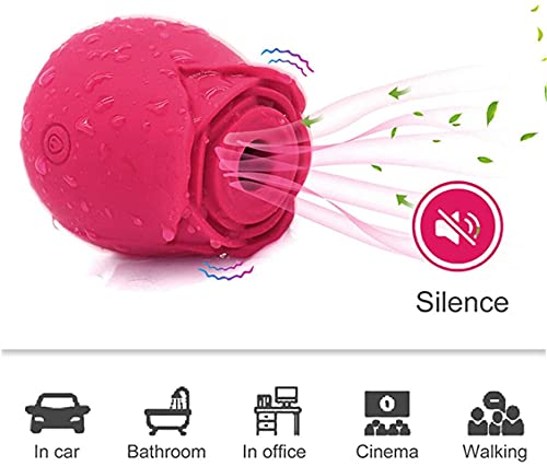 Yoaiv 2021 New Rose Toy for Women, (Red) Gift for Girlfriend, 10 Gears USB Washable Waterproof