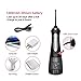 [2019 UPGRADED] Cordless Water Flosser Teeth Cleaner, Portable Water Pick, Oral Irrigator Dental Flosser (300ML Water Tank with 4 Jet Tips), Quiet IPX7 Waterproof Waterjet Flusher for Tooth Cleaning