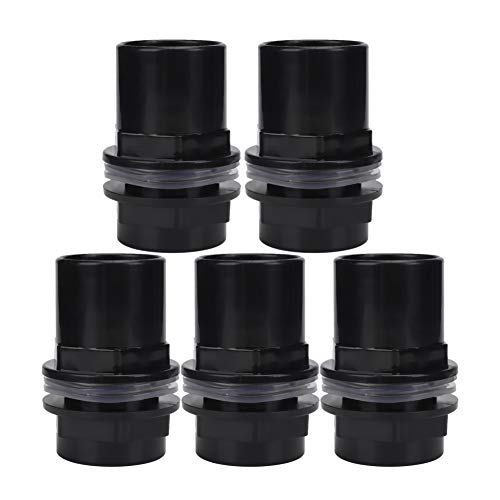 Pssopp Hffheer Aquarium Hose Adapter PVC Fish Tank Water Pipe Adapter Converter Connector 5 Pcs Aquarium Fittings Water Hose Connector Tank Air Tube Adapter Aquarium Accessories (40mm)
