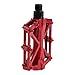Chollima Aluminum Alloy Bicycle Pedals Road Bike Pedals for BMX MTB Cycling 9/16 Inch Red