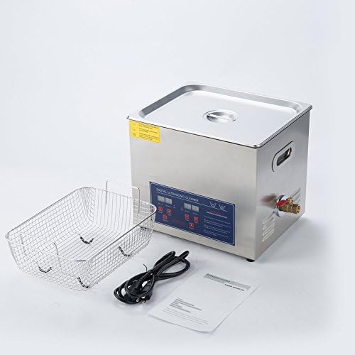 10L Professional Ultrasonic Cleaner with Timer Digital for Cleaning Jewelry Glasses Watch Dentures Small Parts Circuit Board Dental Instrument, Commercial Electric Ultrasound Clean Machine