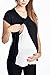 HelloMiz Maternity Asymmetrical Overlay Nursing Breastfeeding Top