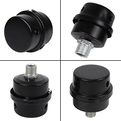 BBT Air Compressor Intake Filter, 2 Pcs 16mm Thread Metal oil-less Air Compressor Air Filter Silencer Noise Muffler (3/8 PT 16mm) - Thumbnail 6