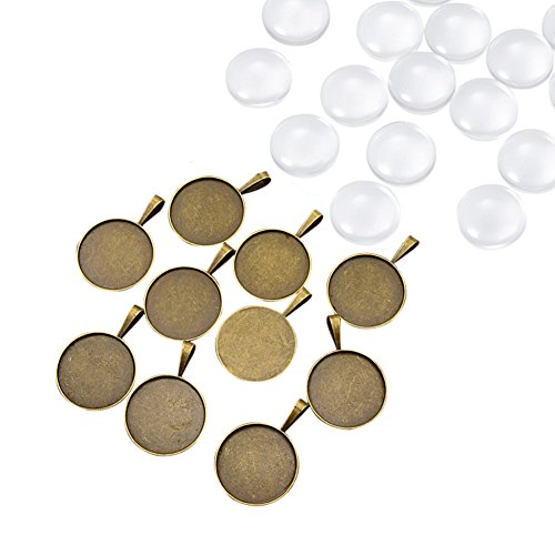 Pandahall 10 sets 25mm transparent clear domed magnifyi…
