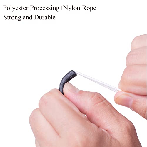 J.CARP 30PCS White Zipper Pulls, Upgraded Zipper Pull Replacement Zipper Tab Tags Cord Extension Fixer for Luggage, Backpacks, Jackets, Purses, Handbags