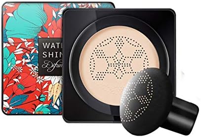 Mushroom Air Cushion BB Cream, Moisturizing Cover Blemishes Even Skin Tone Bb Cream Makeup Primer, Covers Dark Circles, Pimple and Spots, Evens and Brightens Skin Tone