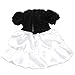 Shero 12 - 16 Inches Baby Doll's Dress Black and White Dress