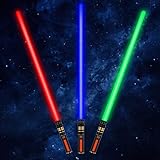 Lightup Sabers for Kids, 3 Packs 3 Colors Light Up