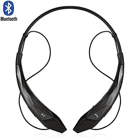 Wireless Bluetooth Headphones Neckband Headset Wireless Stereo Sweatproof In-Ear Sports Running Earbuds-Built in Mic with Noise Cancellation for iPhone 7 Samsung S7 and Android Phone Black