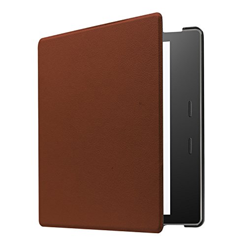 Leather Cover Case for All-New Kindle Oasis (9th Generation,2017 Release Only) Tablet Premium Ultra Cover with Auto Wake / Sleep for Kindle Oasis E-readers 7inch 2017 (Brown)
