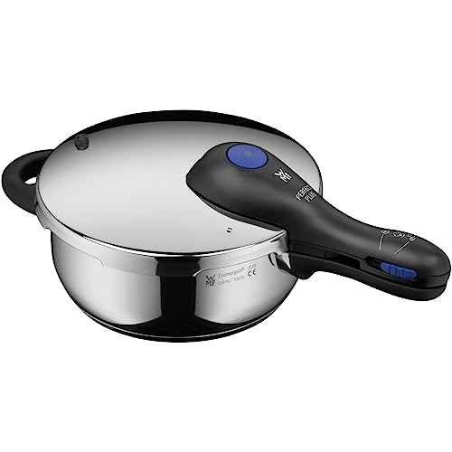 WMF Perfect Plus – Quick Cooker Diameter 22 cm Diameter 3 Litres with Flame Protection Cromargan Stainless Steel for Induction