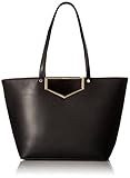 Calvin Klein Novelty Cut Out Hardware Tote, Black/Gold