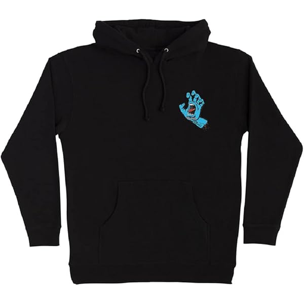 Santa Cruz Mens Classic Dot Hoody Zip Sweatshirt Small Black