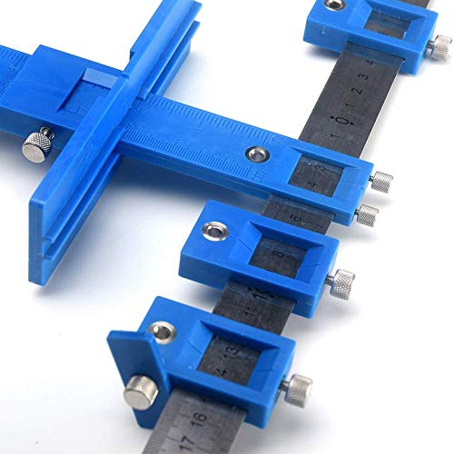 Blue Hardware Jig/Adjustable Punch Locator Drill Guide Template