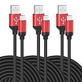 USB C Charge Cable, MIVINE 3 Pack 10Ft Flexible Rubber Type C Fast Charging Cable Data Sync for Samsung Galaxy Note 10 9 8 S8 S9 S10 A9s A8s Google Pixel 3 XL Moto Z LG G6 G7 V40 V35 Oneplus 7 6T ZTE