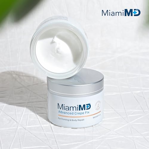 MiamiMD Advanced Crepe Fix - Anti Aging and Skin Firming Cream For All Skin Types - Cruelty Free, Paraben Free Skin Care - 180 ml (6 fl oz) - 3 PACK