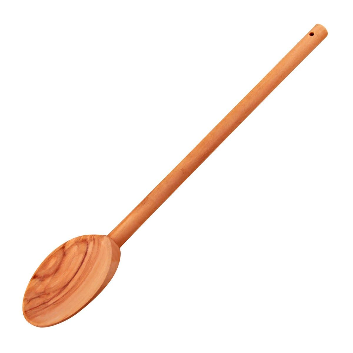FACKELMANN Nature Cooking Spoon, Olive Wood, Eco Friendly, Stirring & Mixing Spoon, Serving & Salad Wooden Spoon, 31x8x1.5cm, Natural Colour/Brown — image 1