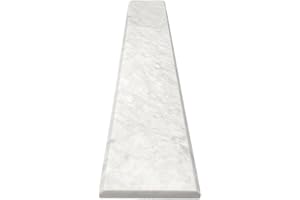 Tenedos Carrara Marble Doorway Floor Transition Threshold (Marble Saddle) - Polished - (4 x 30)