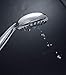 Aquarius Mist Handheld Shower Head With Hose (Extra Long) Spa Grade High Pressure Hand Held Showerhead Wand With 6 Spray Settings – Adjustable Mount Holder & Teflon Tape (Chrome)