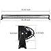 Senlips Light Bar 42” 240W Spot&Flood Combo Beam Led Off Road Bar Waterproof Driving Work Lights Fog Lamp with Mounting Bracket for Truck Jeep SUV ATV Boat