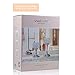 VINCIGANT Silver Crystal Pillar Candle Holders Set of 2 for Votive Tealight Candles/Modern Home Decor Gift for Anniversary Celebration/Table Centerpieces,8 and 10 Inches Tall