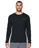 Under Armour Men's Charged Cotton Long Sleeve T-Shirt, Black (001), X-Large