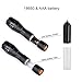 BESTSUN Ultra-Bright LED Flashlights, Cree XM-L T6 LED Zoomable 5 Mode LED Flashlight Torch Lamp Zoom, 2 Pack