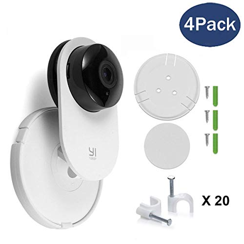 4 Pack Home Camera Wall Mount Stand Bracket for Yi Home Security Camera