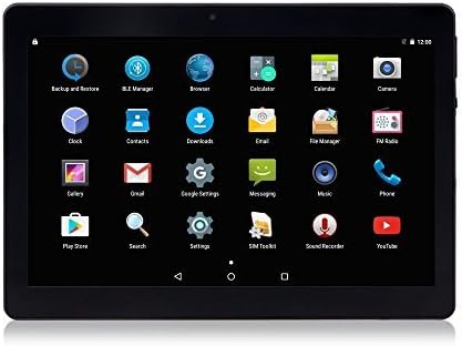 LLLCCORP UNLOCKED 10" Mid Android 6.0 Octa Core 2.5GHZ Dual SIM Card Slot 4GB RAM 64GB ROM BUILT IN WIFI Bluetooth GPS (Black)