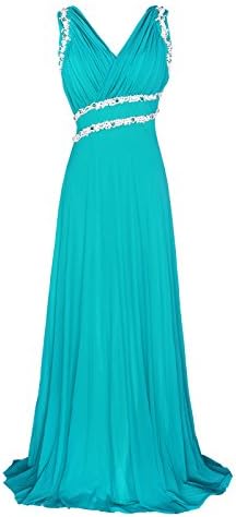 Women Beading Straps Ruched Long Formal Prom Gowns Bridesmaid Dress Black