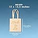 BLUE PANDA Bridal Shower Party Favor Tote Bags for Bridesmaid Proposal Gifts (5 Pack)