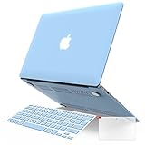 iBenzer Basic Soft-Touch Series Plastic Hard Case, Keyboard Cover, Screen Protector for Apple Macbook Air 13-inch 13