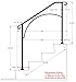 Iron X Handrail Arch #3 (No Fasteners)