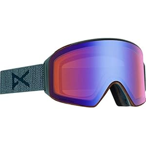 Anon M M4 Cylindrical MFI with Spare Lens Blau, Herren Skibrille, Größe One Size – Farbe Lay Back – Sonar Blue – Sonar S