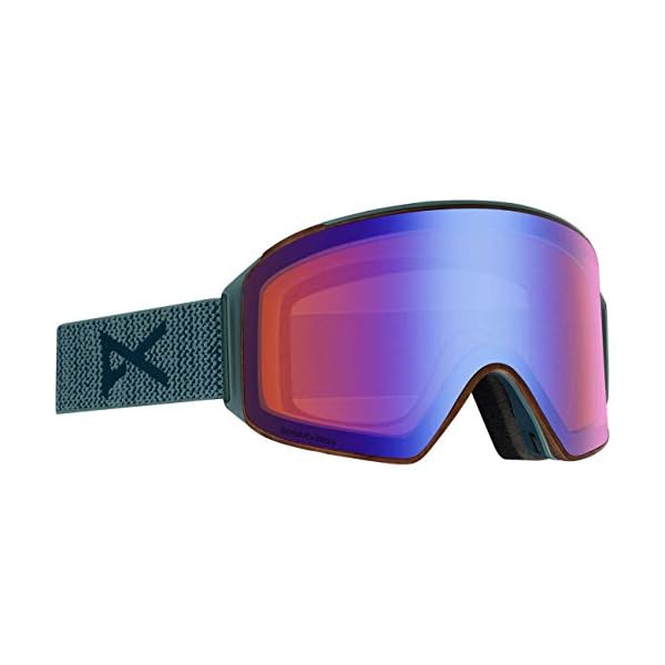 Anon M M4 Cylindrical MFI with Spare Lens Blau, Herren Skibrille, Größe One Size – Farbe Lay Back – Sonar Blue – Sonar S