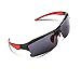 RIVBOS RB302 Polarized Sports Glasses Casual Cycling Sunglasses (Black&Red)