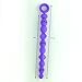 LoveI Anal Sex Toy Beads Butt Plug Diamond Oval Shaped Prostate Massager with Safe Pull Ring Handle Soft Carry Bag Unisex G Spot - Purple