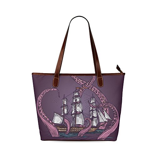 Fantasy Design Custom Giant Monster Fashionable High-grade Waterproof Fabric Women's Shoulder Handbag Tote Bag